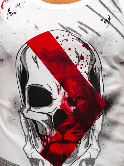 Men's Printed Boxer Tank Top White Bolf 14847