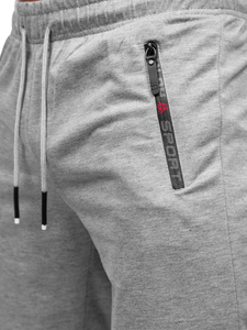 Men's Sweat Shorts Grey Bolf JX505
