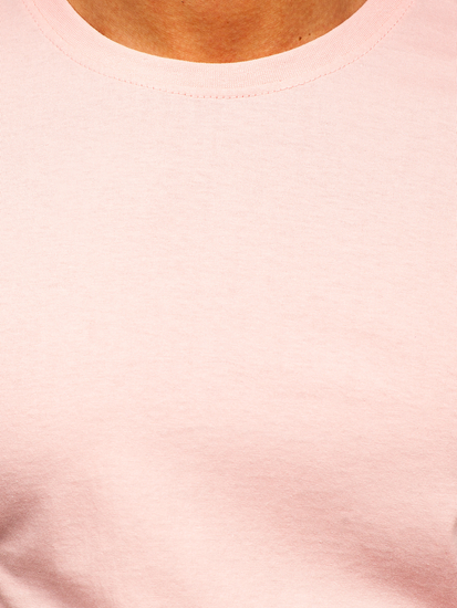 Men's Basic Cotton T-shirt Light Pink Bolf 192397