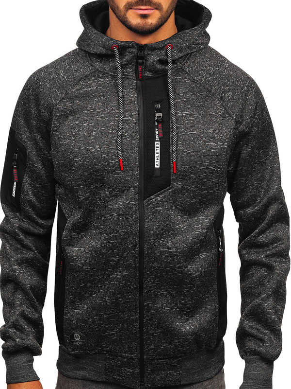 Men’s Warm Hoodie Graphite Bolf TC1306