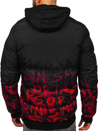 Men's Winter Quilted Jacket Red Bolf 27M8102