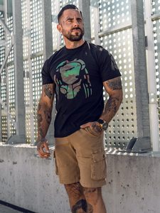 Men's Cotton Printed T-shirt Black Bolf 192379A