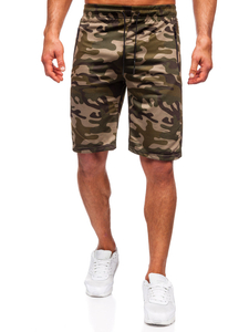 Men's Camo Shorts Green Bolf JX862