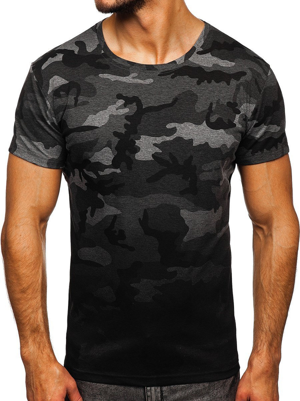 Men's Camo T-shirt Graphite Bolf S808