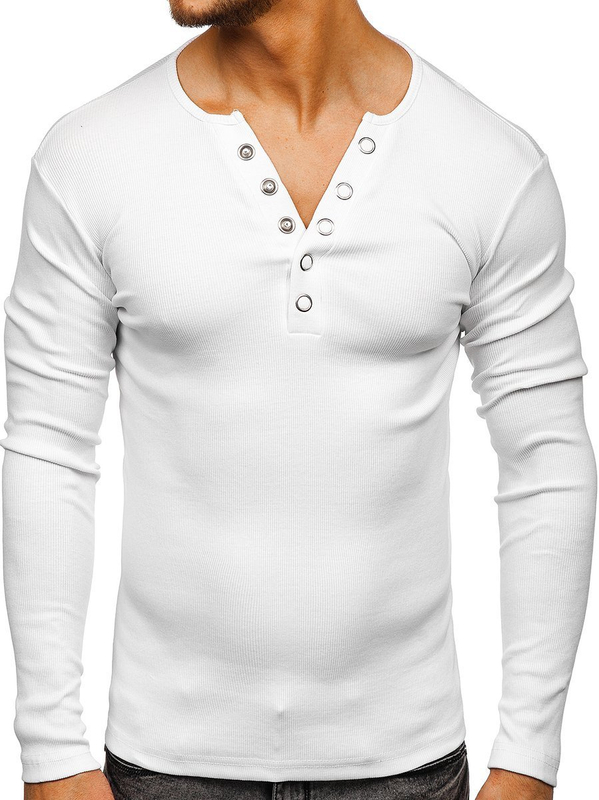 Men's Basic Long Sleeve Top White Bolf 145362