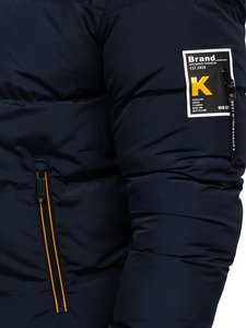 Men's Winter Quilted Jacket Navy Blue Bolf 6902