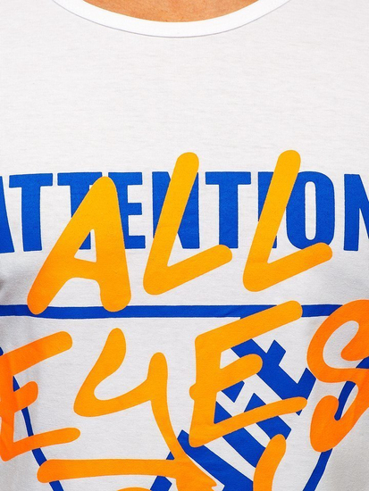 Men's Printed T-shirt White Bolf KS1995