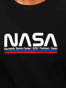 Men's Cotton Printed T-shirt Black Bolf 14749