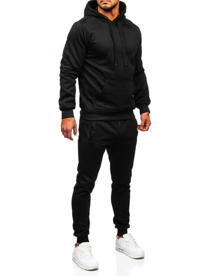Men's 2-piece Tracksuit with a Hood Black Bolf C10381