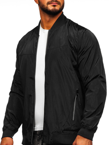 Men's Lightweight Bomber Jacket Black Bolf W3909