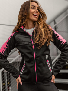 Women's Lightweight Quilted Jacket with hood Black Bolf KSW4007A