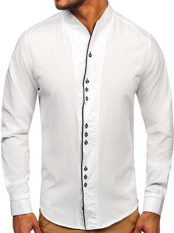 Men's Long Sleeve Shirt White Bolf 5720
