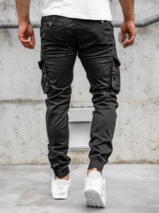 Men's Cargo Joggers Black Bolf CT6702