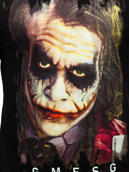 Men's Printed T-shirt Black Bolf 192245