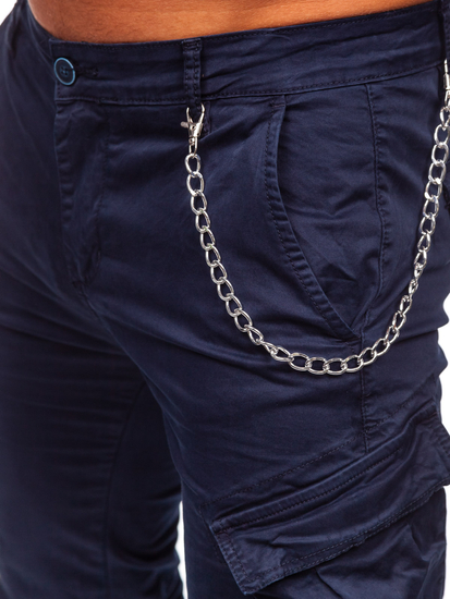 Men's Cargo Joggers Navy Blue Bolf SK850