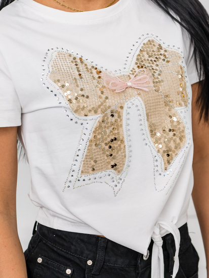 Women's Printed T-shirt White Bolf 96T612