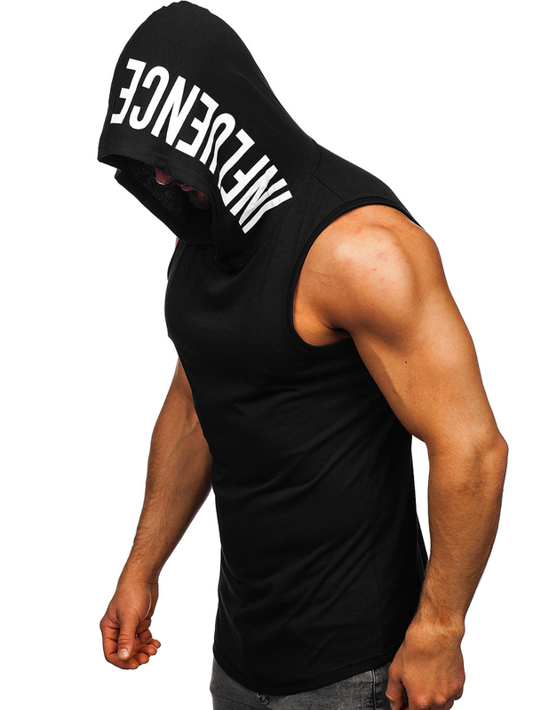 Men's Printed Tank Top Black Bolf 2537