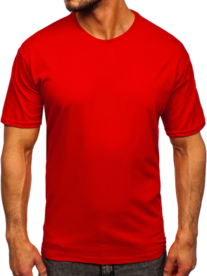 Men's Basic Cotton T-shirt Red Bolf 192397