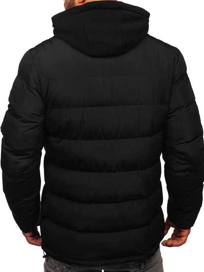 Men's Winter Quilted Jacket Black Bolf 7145