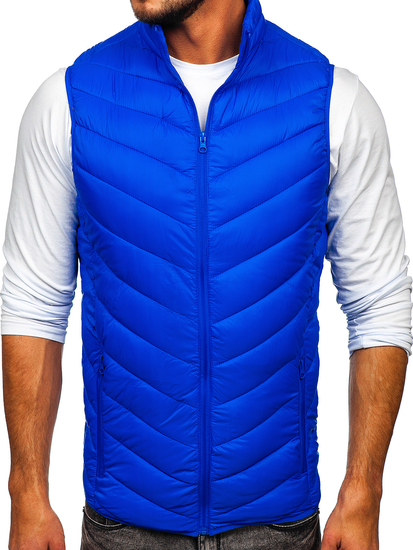 Men's Quilted Gilet Blue Bolf 13073