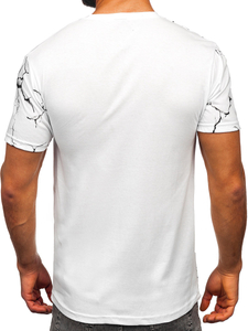 Men's Cotton Printed T-shirt White Bolf 14717