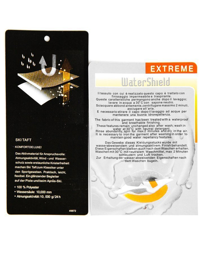 Men's Winter Ski Jacket Black-Green Bolf 1910