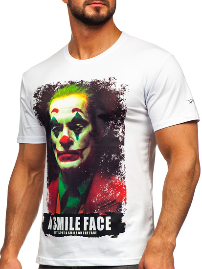 Men's Printed T-shirt White Bolf GS2554