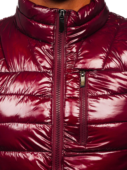 Men's Quilted Gilet Claret Bolf R0109A