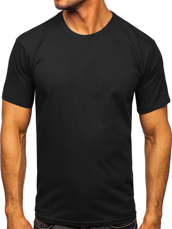 Men's Basic Cotton T-shirt Black Bolf 192397