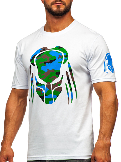 Men's Cotton Printed T-shirt White Bolf 192379-1