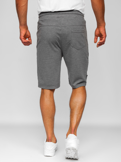 Men's Sweat Shorts Grey-White Bolf Q3875