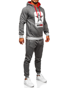Men's Tracksuit with Hood Graphite Bolf 8C59