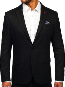 Men’s Elegant Suit Jacket Black Bolf 05