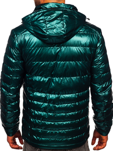 Men's Quilted Lightweight Sport Jacket Green Bolf 2147