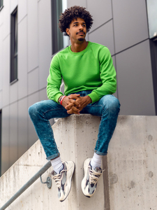 Men's Sweatshirt Light Green Bolf 2001A