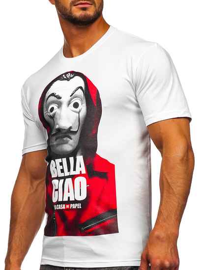 Men's Printed T-shirt White Bolf 192410