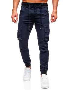 Men's Cargo Joggers Navy Blue Bolf MP0208BS