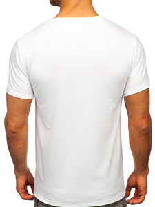 Men's Printed T-shirt White Bolf Y70008