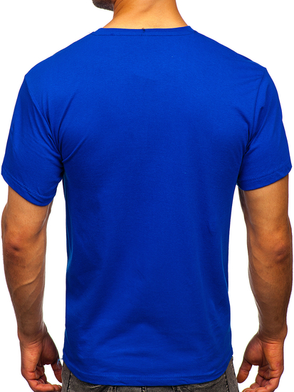 Men's Basic Cotton T-shirt Royal Blue Bolf 192397
