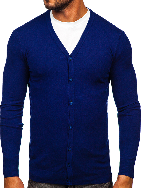 Men's Zip Cardigan Indigo Bolf MM6006