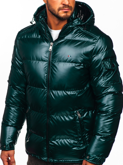 Men's Quilted Winter Jacket Green Bolf EX2138