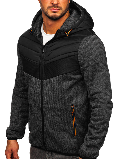 Men's Lightweight Jacket Black-Orange Bolf BKS2153