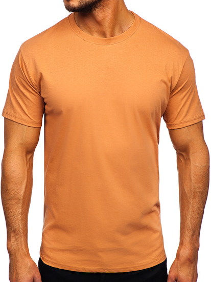 Men's Basic Cotton T-shirt Brown Bolf 192397