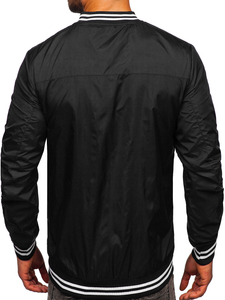 Men's Lightweight Bomber Jacket Black 8M98