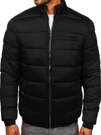 Men's Quilted Winter Jacket Black Bolf 31M5015