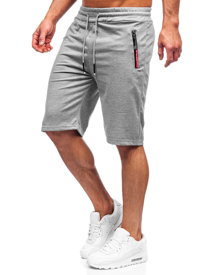 Men's Sweat Shorts Grey Bolf JX511