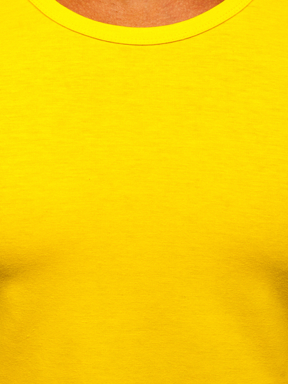 Men's Plain Tank Top Yellow Bolf 99001