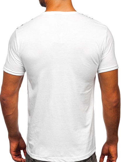 Men's Cotton Printed T-shirt White Bolf 1173