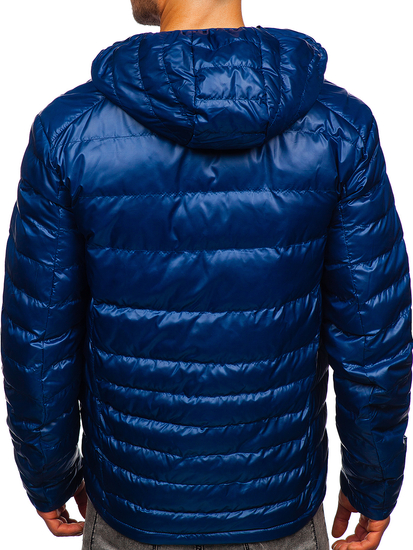 Men's Quilted Lightweight Jacket Navy Blue Bolf 2066