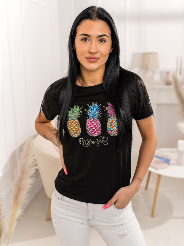 Women's Printed T-shirt Black Bolf 95T2522